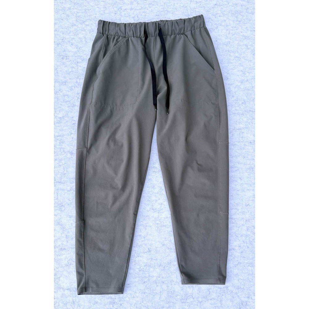 Under Armour Womens Loose Heat Gear Joggers Medium Olive Green Drawstring Pocket